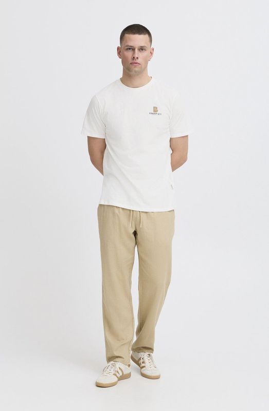 T-shirt - Ronde Hals - Logoprint - Jersey - Normale Pasvorm - Kwartmouw