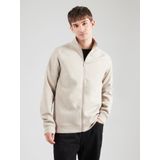 Sweatvest - Mélange - Sweatstof - Opstaande Kraag - Normale Pasvorm