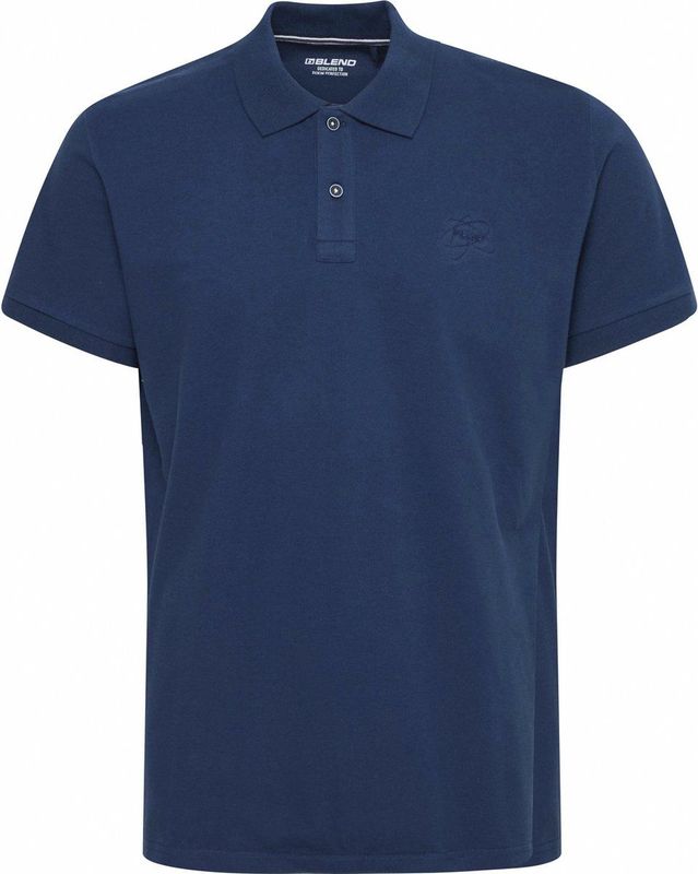 BLEND - Shirt 'ERIC' - Navy - Poloshirt