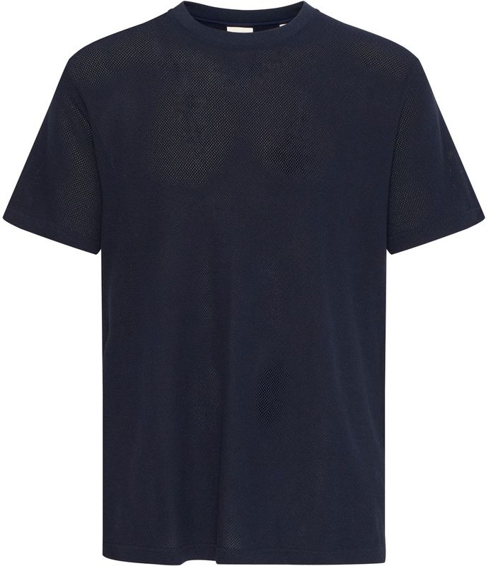 Solid Paul Casual T-shirt Heren Donkerblauw L