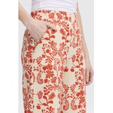 ICHI Ihkate Print Wide Casual Zakelijke Broek Dames - Fiesta Flower Aop