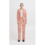 ICHI Ihkate Print Wide Casual Zakelijke Broek Dames - Fiesta Flower Aop