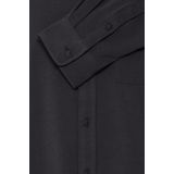 Shirt - Effen - Katoen - Lange Mouw - Kentkraag - Regular Fit