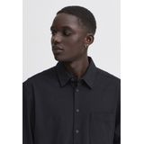 Shirt - Effen - Katoen - Lange Mouw - Kentkraag - Regular Fit