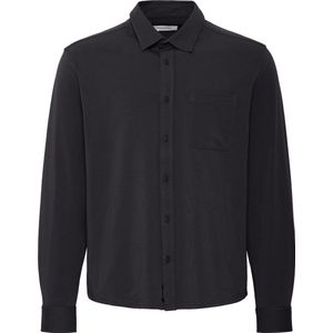 Shirt - Effen - Katoen - Lange Mouw - Kentkraag - Regular Fit