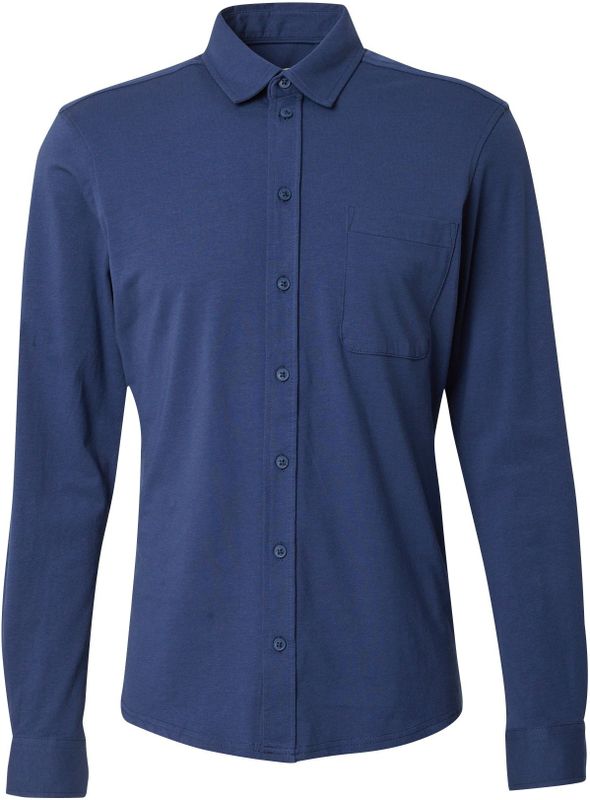 Blend - BHALO JERSEY SHIRT - Overhemd - Dress blues - Lange Mouwen