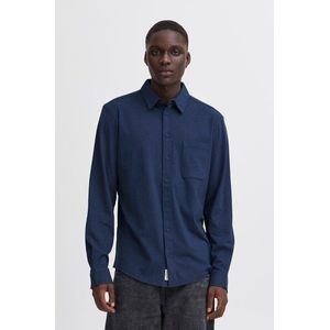 BHALO - Overhemd - Effen - Katoen - Lange Mouw