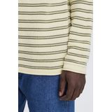 BLEND - BHAjlan - Gebreide Trui - Beige / Olijfgroen