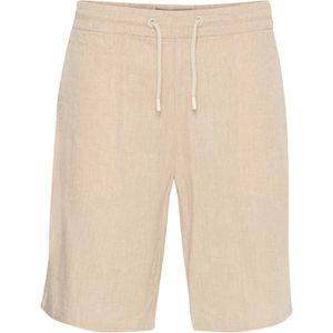 Blend - Morgan - Korte Broek - Beige - Katoen/Linnen - Regular Fit
