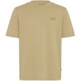 BLEND - BHJAMEY - Shirt - Bruin - Katoen - Ronde Hals - Kwartmouw