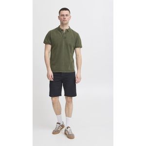 Poloshirt - Olive Night - Katoen - Regular Fit - Knoopsluiting