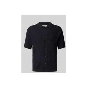 Casual Friday - Cfconner SS - Gebreid Vest - Donker Marineblauw - Katoen