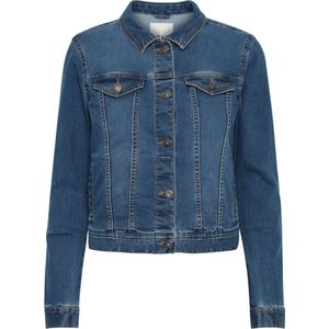 Ichi - Billy - Dames Spijkerjack - Slim-fit - Denim