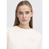 ICHI T-shirt - Wit - Katoen - Regular Pasvorm