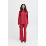 ICHI - Straight Casual Broek - Rood