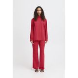 ICHI - Straight Casual Broek - Rood