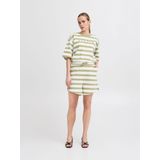 Ichi, Dames, Korte broeken, Veelkleurig, Maat: S Katoen,