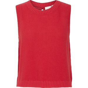 Ichi - Gebreide Trui - Rood - Katoen - Open Rug