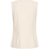 Ichi - Ecru Blouse - Dames - Natuurlijk - Met Knopen