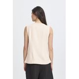 Ichi - Ecru Blouse - Dames - Natuurlijk - Met Knopen