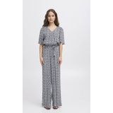 ICHI - Regular Jumpsuit - Donkerblauw