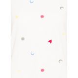 Ichi - T-shirt - Luchtig - Ronde Hals - Korte Mouwen - Geborduurde Motieven