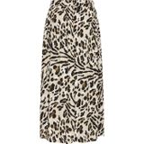 Ichi - Rok - Beige - Dierenprint - Elastische Taille