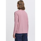 T-shirt - Effen - Jersey - Overcut Schouder - Lange Mouw - Losse Pasvorm