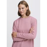 T-shirt - Effen - Jersey - Overcut Schouder - Lange Mouw - Losse Pasvorm