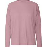 T-shirt - Effen - Jersey - Overcut Schouder - Lange Mouw - Losse Pasvorm