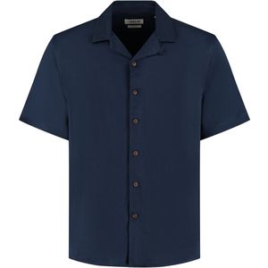 !Solid - SDPablo - Overhemd - Navy - Comfort Fit - Kwartmouw