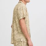 SDPaiman - Overhemd - Groen - Linnen - Regular Fit - Kwartmouw