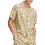 SDPaiman - Overhemd - Groen - Linnen - Regular Fit - Kwartmouw