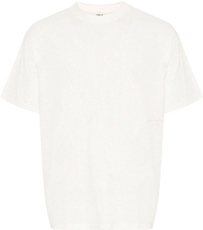 !Solid - SDPEHR - T-shirt - Offwhite - Oversized - Ronde Hals - Kwartmouw