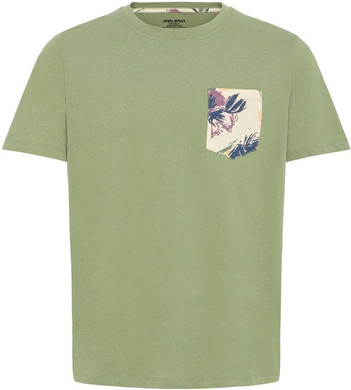 BLEND Shirt 'BHJem'  ecru / navy / appel / lila