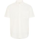 Overhemd - Effen - Katoen/Linnen - Regular Fit - Kwartmouw