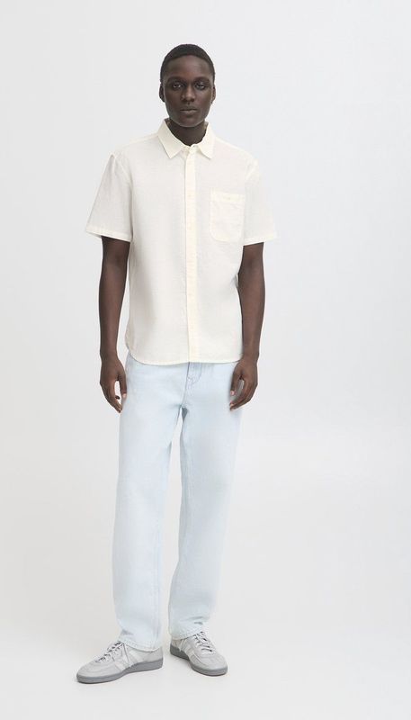 BLEND - BHBAY LINEN - Overhemd - Wit