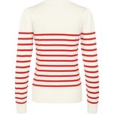 Pullover - Regular Fit - Wit - Rood