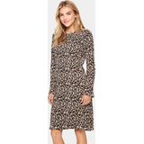 Saint Tropez - Midi-Jurk - Bruin - Lange Mouwen