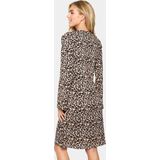 Saint Tropez - Midi-Jurk - Bruin - Lange Mouwen