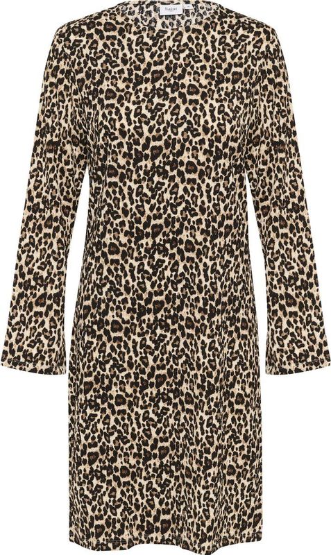 Saint Tropez - Midi-Jurk - Bruin - Lange Mouwen