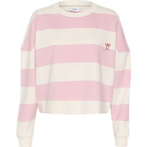 SAINT TROPEZ - Sweatshirt - Rosé / Offwhite - Gestreept - Lange Mouw