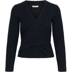 InWear Trui blauw (Maat: XS) - Effen - Halslijn: V-hals,