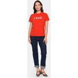 T-shirt - Ronde Hals - Jersey - Zwart - Kwartmouw