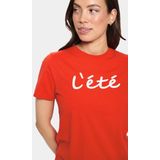 T-shirt - Ronde Hals - Jersey - Zwart - Kwartmouw