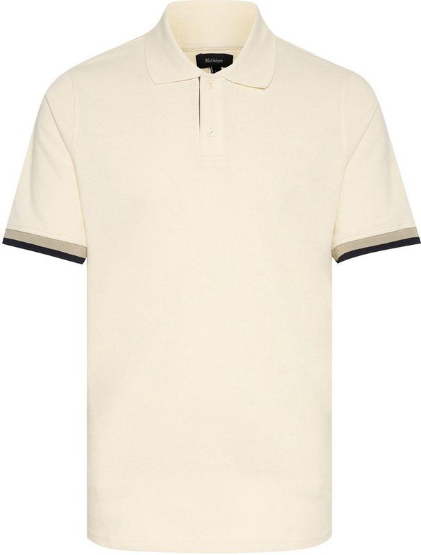 Matinique - Polo Stripe - T-shirt - Gebroken Wit - Katoen