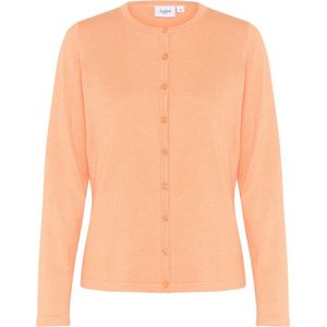 SAINT TROPEZ - Gebreid Vest - Lichtoranje - MilaSZ