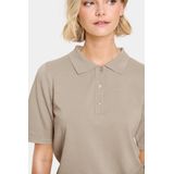 Gebreide Trui - Mélange - Knitwear - Knoopsluiting - Halve Mouw