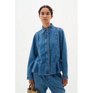 INWEAR Sophinaiw Shirt Blouse Dames - Blauw - Denim uitstraling