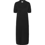 Jurk - Regular Fit - Midi Lengte - Zwart - 80% Viscose (LENZING™ ECOVERO™)